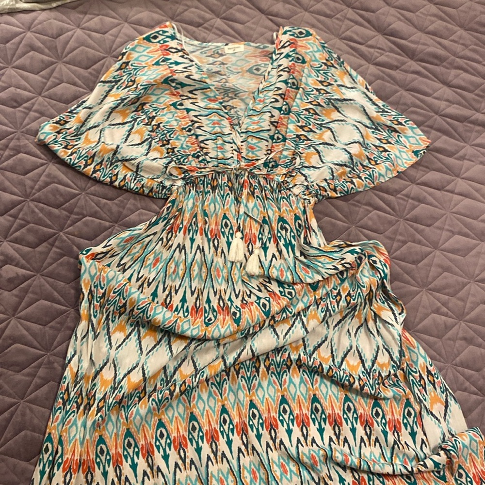 Maxi dress with elastic waist, size L/XL